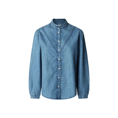 Abbildung von Pepe Jeans Bluse, Damen, Größe: XS, Vintage light blue l