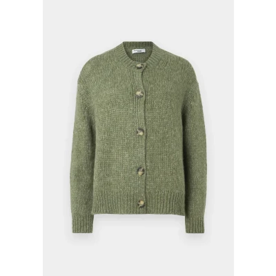 Abbildung von Marc O&#039;Polo Denim Cardigan LONG Sleeve CREW NECK Strickjacke, Damen, Größe: Large, Medium green melange