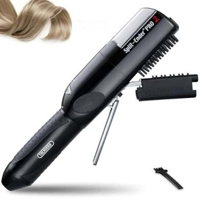 Abbildung von Split Ender Pro 2 Haarbruch Werkzeug zum Schneiden von Spliss Entferner, Haarschneidemaschine für trockene, beschädigte, spröde Reparaturbehandlung Schwarz