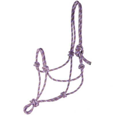 Abbildung von Harry&#039;s Horse Knotenhalfter Violett Vollblut