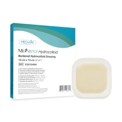 Abbildung von MedVanceTM Hydrokolloid Umrandeter Haftverband, 10 cm x cm, Packung mit 5 Verbänden