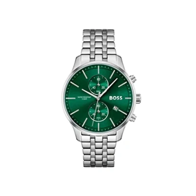 Abbildung von HUGO HB1513975 Chronograph, Herren, Größe: One Size, Silber farbend