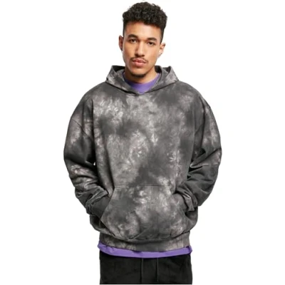 Abbildung von Urban Classics DYED Kapuzenpullover, Herren, Größe: Medium, Blackbird