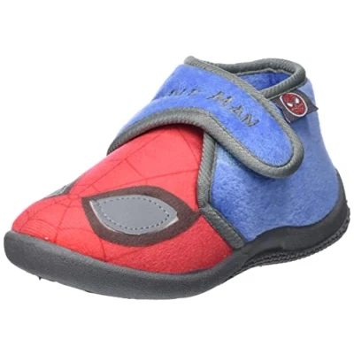 Abbildung von CERDÁ LIFE&#039;S LITTLE MOMENTS Winter Geschlossene Hausstiefel Kinder Jungen von Spiderman rutschfeste TPR Sohle und Klettverschluss Hausschuh, Rot, 25 EU