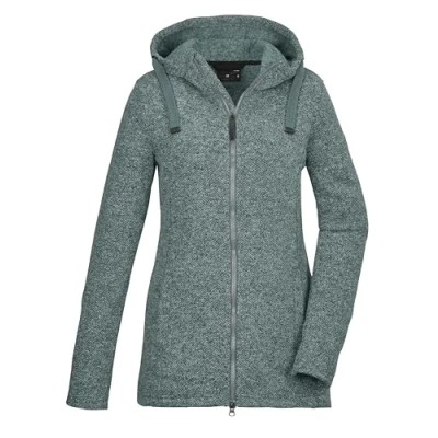 Abbildung von G.I.G.A. DX Damen Strickfleecejacke/Fleecejacke mit Kapuze GW 72 WMN KNTFLC JCKT, aquaverde, 38, 42437 000