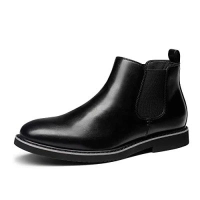 Abbildung von Bruno Marc Herren Stiefel Chelsea Boots Stiefeletten SCHWARZ SBBO2218M E Größe 42 (EUR)