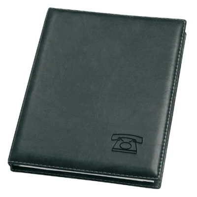 Abbildung von VELOFLEX 5158780 Telefonringbuch, hochwertige Weichfolie, mit 12 tlg. Register A Z, 4 Ringe, Adressbuch, schwarz