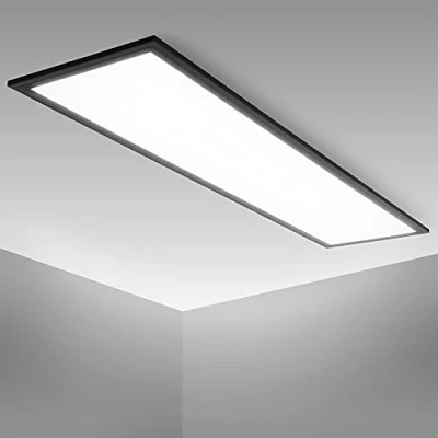 Abbildung von B.K.Licht LED Deckenleuchte »BK_DP1497 Panel Deckenlampe, 1 Meter, 4.000K Neutralweißes Licht«, flammig, Leuchtmittel Modul fest integriert, 22 Watt, 2.200Lm, Schwarz, 100x25x6,5 cm