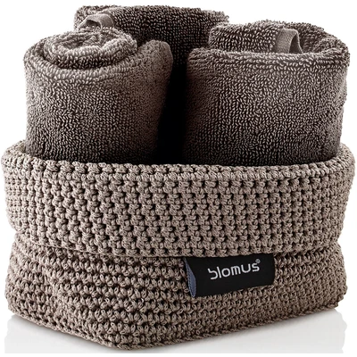 Abbildung von Blomus Häkelkorb 68884 Häkelkorb, Kunstfaser, Taupe, M