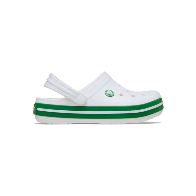 Abbildung von Crocs Unisex Kinder Crocband Clog T Clog, White/Green Ivy, 24/25 EU