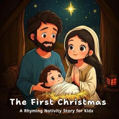 Abbildung von the First Christmas: A Rhyming Nativity Story for Kids. Joyful Bible Tale of Birth Jesus Perfect Bedtime and Anytime, During Christmas Beyond