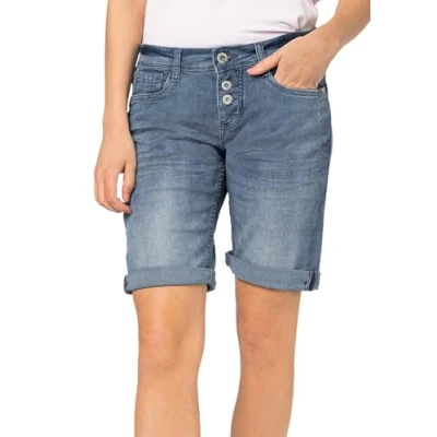 Abbildung von Sublevel Damen Jeans Bermuda Shorts Kurze Hose Dark Blue XL