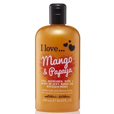 Abbildung von I Love. Mango &amp; Papaya Bubble Bath And Shower Creme 500ml