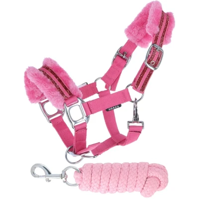 Abbildung von Horka Halfter Set Angel Rosa Pony