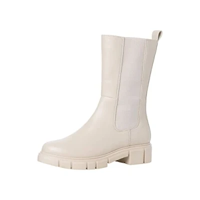 Abbildung von Marco Tozzi Stiefelette, Damen, Größe: 39, Cream Schuhe