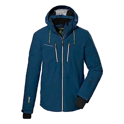 Abbildung von killtec Herren Skijacke/Funktionsjacke mit abzippbarer Kapuze und Schneefang KSW 44 MN SKI JCKT, dunkelpetrol, XXL, 38698 000