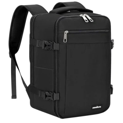 Abbildung von MOCOCITO Handgepäck Rucksack für Ryanair 40x20x25, Untersitz Kabinentasche, Maximale Größe der Kabinenreisetasche Flugtasche, Gepäck Weekender mit Schultergurt Handtasche Sporttasche 20L(Schwarz)