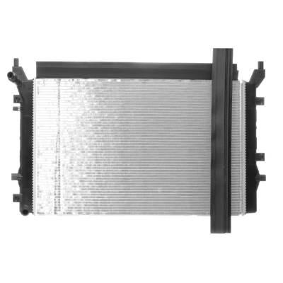 Abbildung von VALEO 735179 Kühler, Motorkühlung Aluminium 406 626 18 VOLKSWAGEN: Golf 6, 5, Plus / Crossgolf, AUDI: A3 Sportback, Hatchback