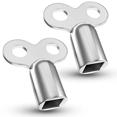 Abbildung von Heizungsentlüftungsschlüssel 2 Stück robust Universal Entlüfter für alle Heizungen/Heizkörper solide Entlüftungsschlüssel mit hochwertiger Zinklegierung radiator key (2 Stück)