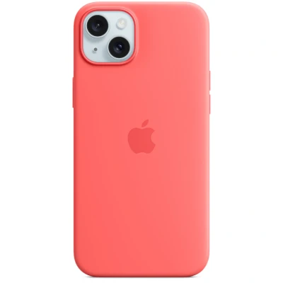 Abbildung von Apple MagSafe Silikon Back Cover Koraalrood iPhone 15 Plus