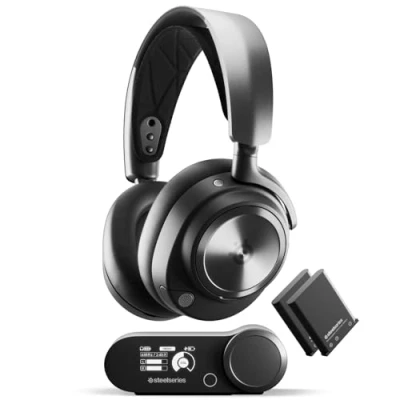 Abbildung von SteelSeries Arctis Nova Pro Wireless Gaming Headset Xbox und Multi System Magnetische Neodym Treiber Active Noise Cancellation Infinity Power Xbox, PC, PS5, PS4, Switch, Mobile