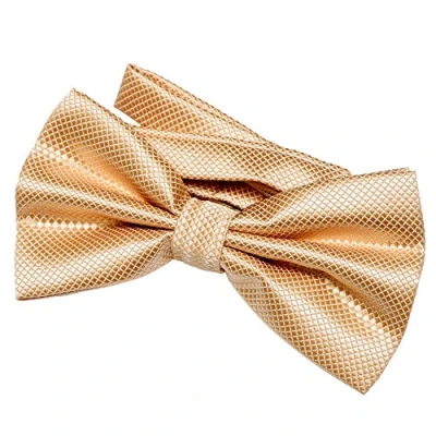 Abbildung von DonDon Herren Fliege 12 x 6 cm gebunden mit Hakenverschluss und größenverstellbar für besondere Anlässe gold