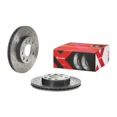 Abbildung von BREMBO 09.B463.1X Bremsscheibe 269 22,5 5 gelocht/innenbel. beschichtet hochgekohlt mit Schrauben RENAULT: Megane 4, IV Saloon