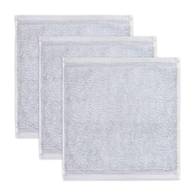Abbildung von möve Superwuschel Seiftuch 30 x cm aus 100% Baumwolle, silver 3er Set