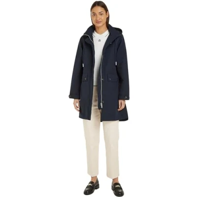 Abbildung von Tommy Hilfiger Essential Relaxed Parka, Damen, Größe: 40, Desert sky