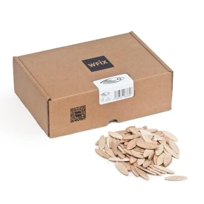 Abbildung von Flachdübel von WFix Größe 0 500 Stk. Dübel aus massiver Buche Kompatibel mit der Dübelfräse &amp; Lamellofräse Holzdübel wie Lamello