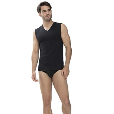 Abbildung von Mey Tagwäsche Serie Dry Cotton Herren Shirt o.Arm Schwarz S(4)