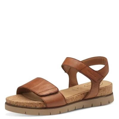 Abbildung von Tamaris Keilsandalette, Damen, Größe: 40, Cognac nappa Schuhe