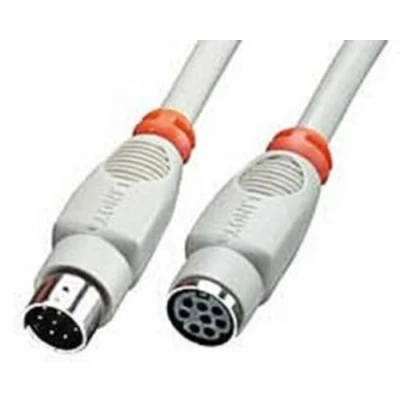 Abbildung von LINDY Verlängerungskabel 8 polig Mini DIN Stecker/Kupplung, 2m Schwarz