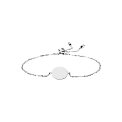 Abbildung von Fossil Armband Für Frauen Klassiker, 216mm Silber Edelstahlarmband, JF03168040