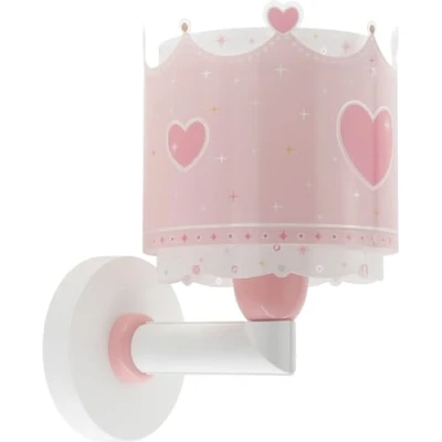 Abbildung von Dalber kinder Wandlampe kinderzimmer, Kinderlampe Wandleuchte Little Queen Krone rosa, 61109, E27