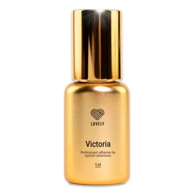 Abbildung von LOVELY Wimpernkleber VICTORIA super schneller Kleber, Trocknungszeit: 1 Sek. 8 Wochen Haftkraft, sehr beständig für professionelle Wimpernverlängerung, Lash Extension Glue 5ml, Schwarz