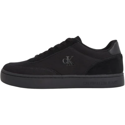 Abbildung von Calvin Klein Herren Cupsole Sneaker Classic Canvas Low Top, Schwarz (Triple Black), 40