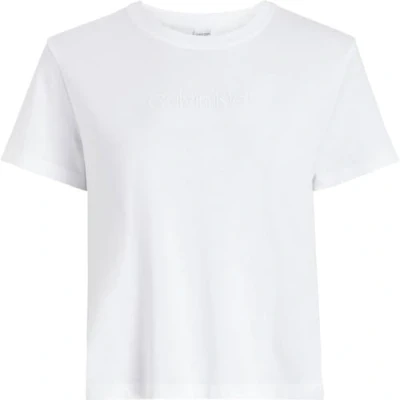 Abbildung von Calvin Klein Nachtwäsche Shirt, Damen, Größe: Medium, White