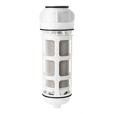 Abbildung von iSpring FWSP50ARB Wiederverwendbare Spin Down Sedimentfilter Ersatzpatrone mit Abstreifer und Dichtungsdeckel für WSPARB Serie, 50 Mikron