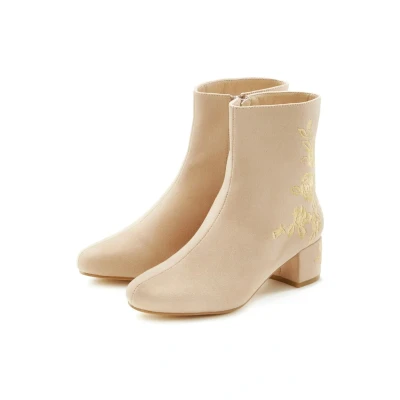 Abbildung von LASCANA Stiefelette, mit floralem Muster, Stiefel, Boots VEGAN