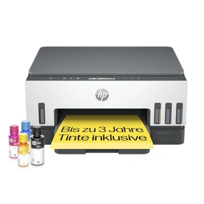 Abbildung von HP Smart Tank 7005 3 in 1 Multifunktionsdrucker, 20 Cashback, (WLAN; Duplex Druck) Jahre Tinte inklusive, Garantie, großer Tintentank, hohe Reichweite, Drucken hoher Qualität