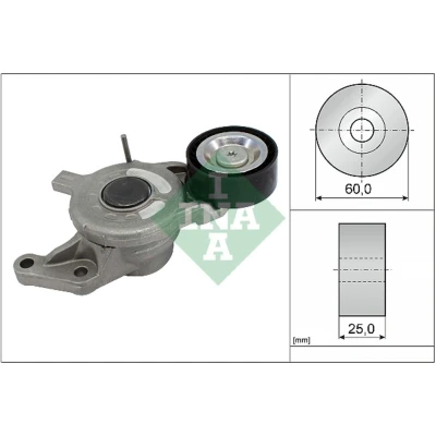 Abbildung von INA 534 0657 10 Spannarm, Keilrippenriemen PEUGEOT: 308 SW 2, 508 I SW, 5008 I, CITROËN: C4 Grand Picasso 2