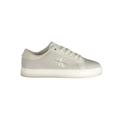 Abbildung von Calvin Klein Herren Cupsole Sneaker Classic Low Laceup Schuhe, Grau (O Mushroom/B White), 40