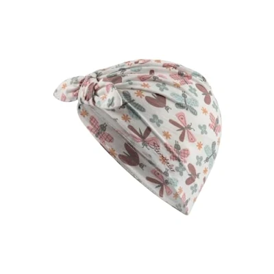 Abbildung von Sterntaler Knotenmütze Schmetterlinge Sommermütze Baby mit UV Schutz 50+ aus Flammgarn Jersey Turban Beanie Mütze ecru, 45