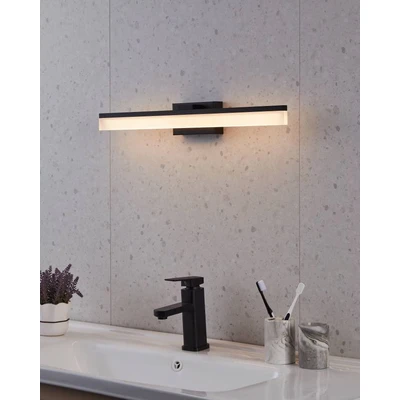 Abbildung von Eglo 900845 Wandleuchte PALMITAL Alu, Stahl schwarz LED 1X11W 3000K IP44 L:59.5cm H:8cm