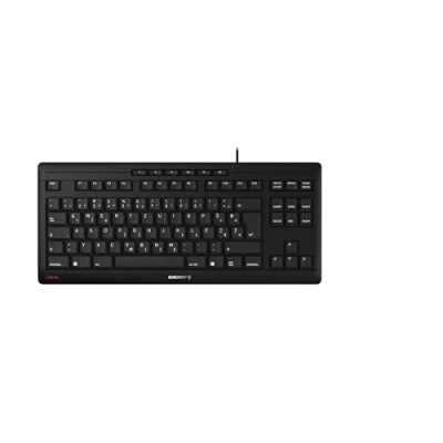 Abbildung von CHERRY STREAM KEYBOARD TKL, Kabelgebundene Tastatur ohne Nummernblock, Slowenisches Layout (QWERTZ), Leiser Tastenanschlag, Einzigartiges Tippgefühl, Schwarz
