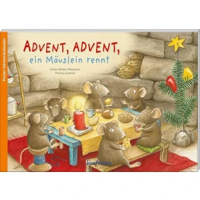 Abbildung von Advent, Ein Mäuslein rennt. Poster Adventskalender zum Vorlesen (Adventskalender mit Geschichten für Kinder: Buch und Basteln)