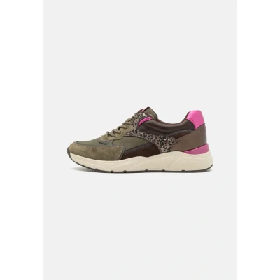 Abbildung von Tamaris Sneaker low, Damen, Größe: 37, Khaki/pink Schuhe