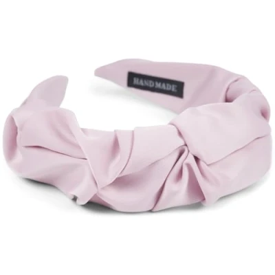 Abbildung von styleBREAKER Damen Haarreif mit schimmernder geflochtener Oberfläche in Rüschen Optik, Haarband, Haarschmuck 04027035, Farbe:Flieder