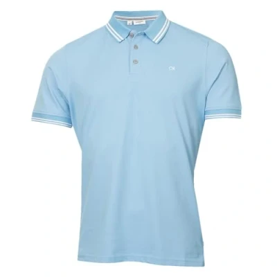 Abbildung von Calvin Klein Herren Campus 3 Knopf Polo Hemd Himmelsgekippt M